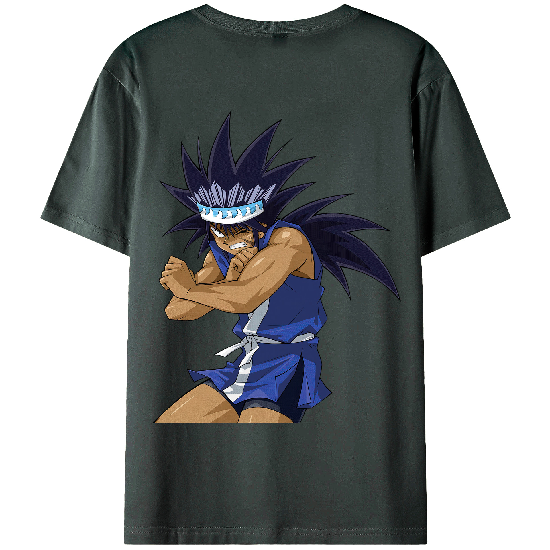 （画像用） 遊☆戯☆王 Yu-Gi-Oh! 綿100％ メンズ半袖Tシャツ（バックプリント） 通気性